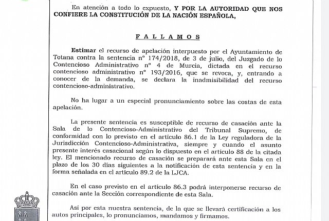 El TSJ revoca la sentencia que obligaba al Ayuntamiento a reintegrar al promotor gallego del convenio urbanístico de El Raiguero casi 2,5 millones de euros