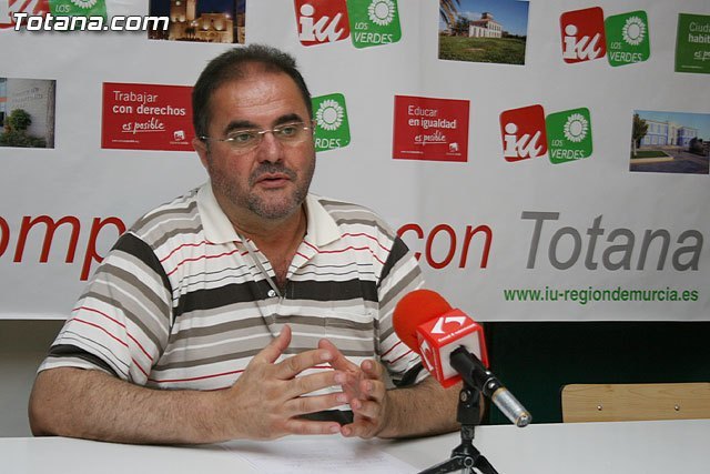 El concejal de IU, Juan José Cánovas, en una foto de archivo / Totana.com