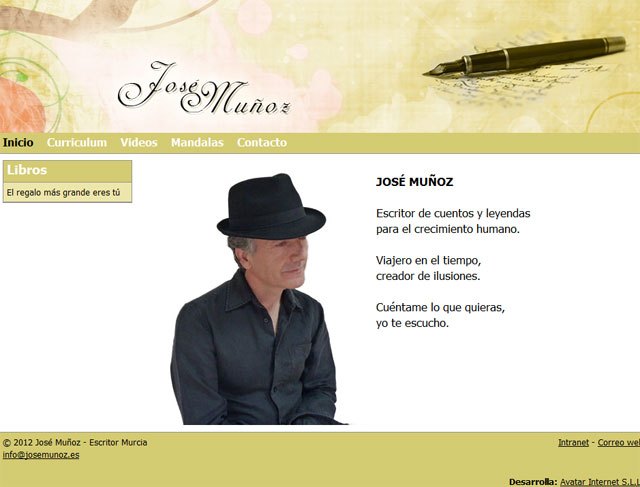 Página principal de www.josemunoz.es