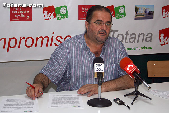 El concejal de IU en Totana, Juan José Cánovas, en una foto de archivo / Totana.com