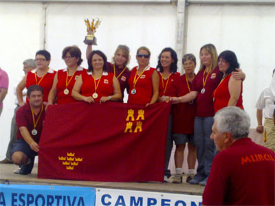 Las damas, subcampeonas de España