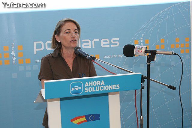 La presidenta del PP de Totana, Isabelle Nau, en una foto de archivo / Totana.com