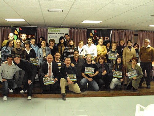 Foto de la asamblea ordinaria de la Asociación de Enfermedades Raras D’Genes