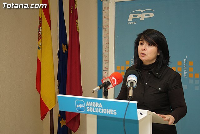 La portavoz del PP de Totana, Isabel María Sánchez, en una foto de archivo / Totana.com