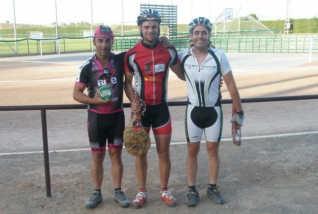 1º Pedro Antonio, 2º Julio y 3º Miguel Angel.