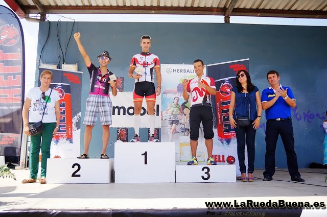 Juan Carlos Gandia en el podium