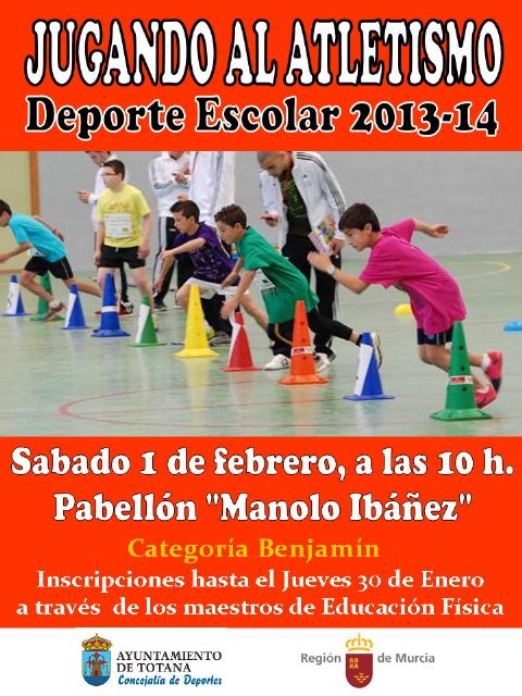 La concejalía de Deportes organiza la fase local de jugando al atletismo benjamín de Deporte Escolar