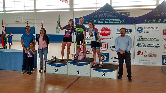 Lidia Fernández en el podium