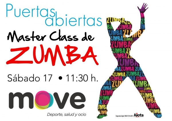 Master class de Zumba el próximo sábado en move
