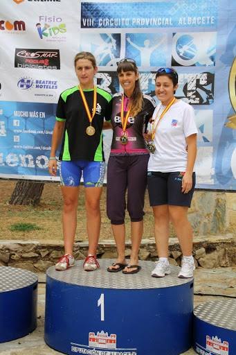 Lidia en lo más alto del Podium en Riopar