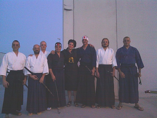 Miembros del Club Aikido Totana participan en el rodaje de las Aventuras de Moriana