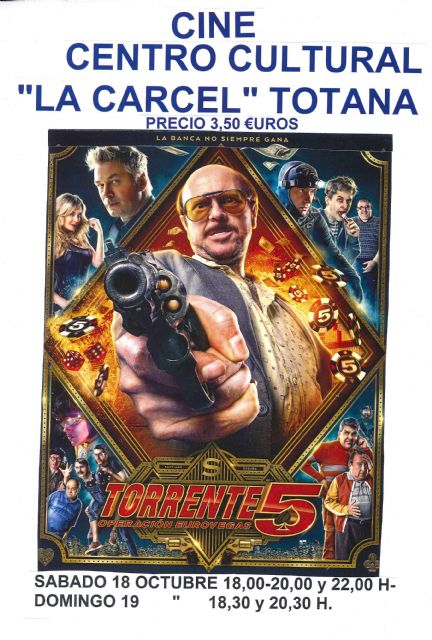 El Cine del Centro Sociocultural 'La Cárcel' proyecta este sábado 18 y el domingo 19 el estreno de 'Torrente 5, Operación Eurovegas'