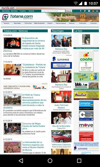 También puedes acceder a la versión web en tu smartphone o tablet