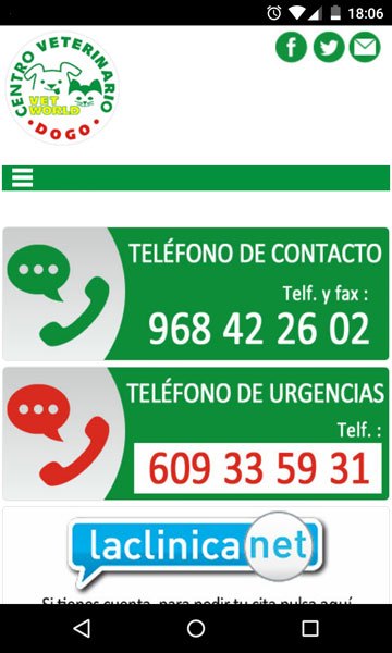 La web cuenta con versión móvil