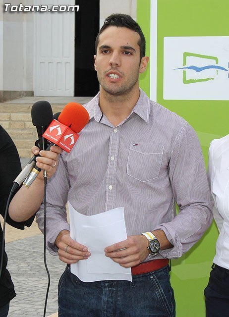 El presidente de Nuevas Generaciones en Totana, Pedro Andreo Muñoz, en una foto de archivo / Totana.com