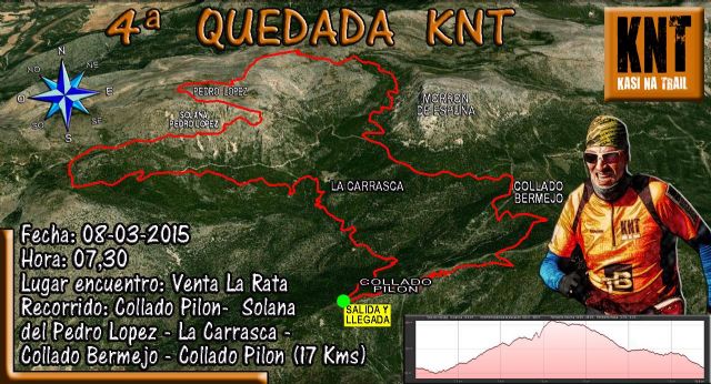 El próximo domingo tendrá lugar la 4ª quedada organizada por el grupo de Amigos de la Montaña KNT