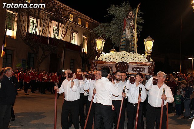 'La burrica' ya está en la Iglesia de Santiago