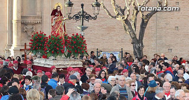 Más de 10.000 personas participaron en la romería de regreso de la Patrona de Totana