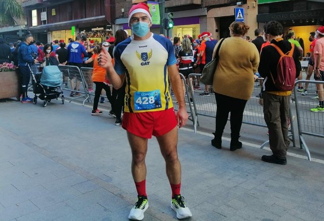 'Michi', del CAT, despidió el año participando en la San Silvestre Ciudad de Lorca