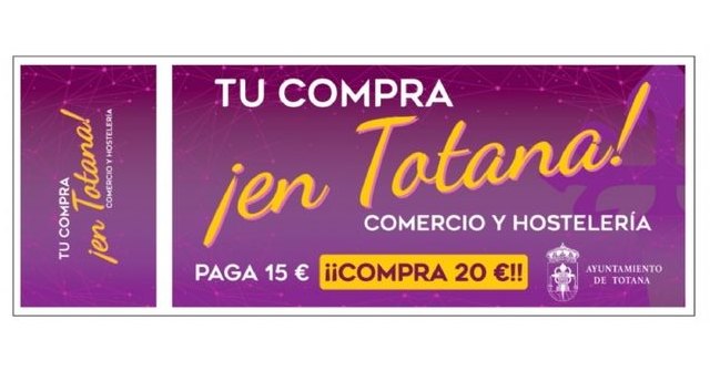 Mañana finaliza el plazo para que los comercios de Totana se adhieran a la nueva campaña del programa “Bono-Cheque” con el fin de impulsar este sector local