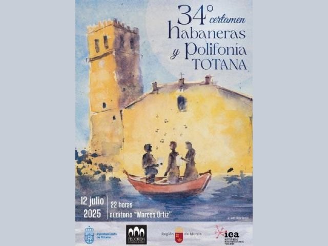 El arte que canta: el cartel del 34º Certamen de Habaneras y Polifonía de Totana, obra del artista totanero César Desviat