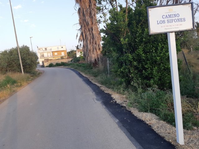 Concluyen las obras de instalación de una tubería de distribución de agua potable en el Camino de Los Sifones