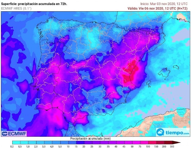 Protección Civil informa de la previsión meteorológica para mañana miércoles y el jueves