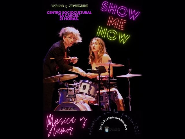 El espectáculo cómico-teatral “SHOW ME NOW”, que organiza el Colectivo en la Parra, tendrá lugar este sábado 5 de noviembre en el Teatro Ginés Rosa