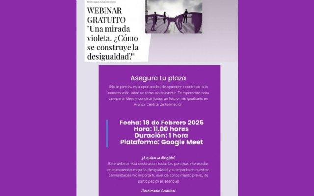 Se oferta el certificado de Profesionalidad Gratuito “Promoción para la Igualdad Efectiva entre Mujeres y Hombres”
