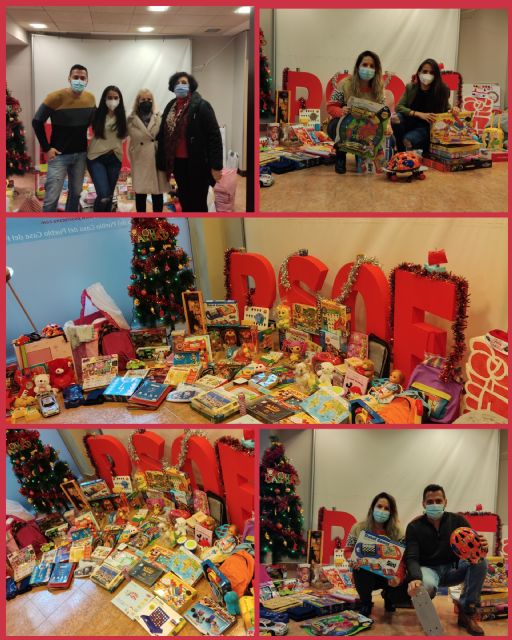 El PSOE de Totana agradece a los totaneros y totaneras su generosidad y solidaridad en la campaña de recogida de juguetes