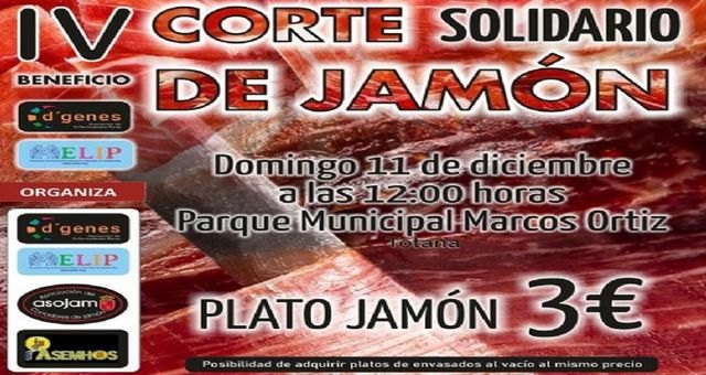 IV Corte de Jamón Solidario a beneficio de AELIP y D´Genes