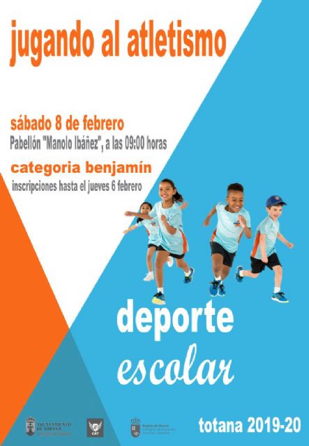 La Fase Local de Jugando al Atletismo de Deporte Escolar este sábado 8 de febrero