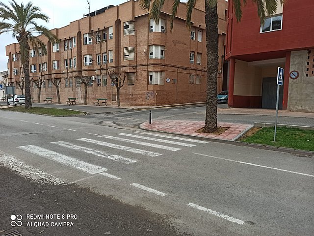 Se ejecuta un nuevo vado accesible en la Avenida de Lorca