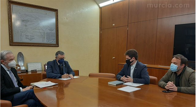 Embalse del Paretón. El Presidente de la CHS ha mantenido una reunión de trabajo con el Alcalde de Totana