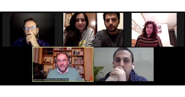 El Grupo Socialista a petición propia, mantiene una reunión telemática con el Alcalde de Totana