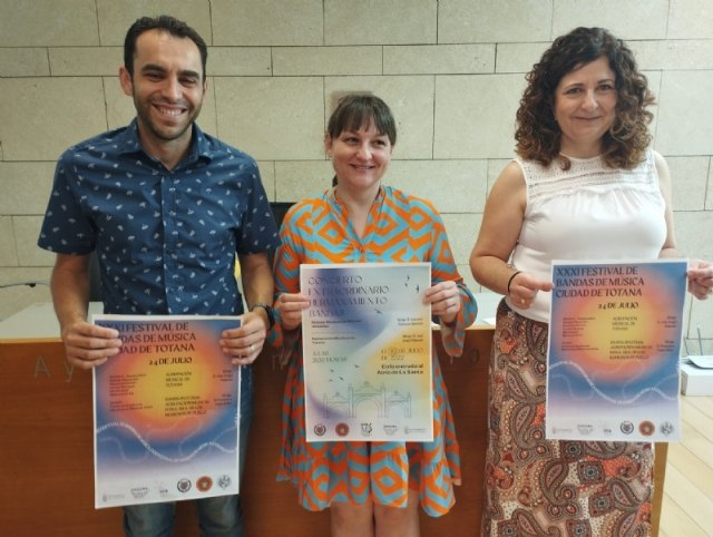 Un concierto extraordinario hermanará a las Bandas de Música de Totana y Mieres (Asturias) el próximo 15 de julio dentro de las fiestas patronales de Santiago