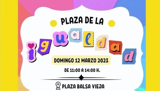 Este domingo se celebra la actividad “Plaza de la Igualdad” con actividades gratuitas dirigidas a las familias
