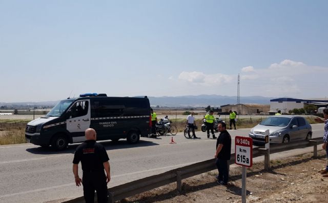 Un ciclista vecino de Totana fallece en un accidente de tráfico atropellado por un turismo que perdió el control del vehículo invadiendo el carril contrario, a las afueras del casco urbano