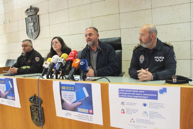 El Ayuntamiento de Totana reitera el mensaje de tranquilidad, responsabilidad y prudencia ante el primer caso de coronavirus en este municipio