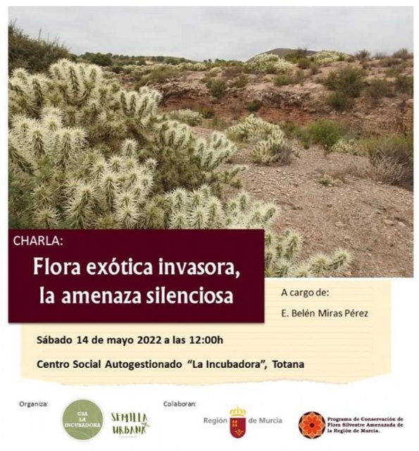 La Concejalía de Medio Ambiente invita a la charla “Flora exótica invasora, la amenaza silenciosa”