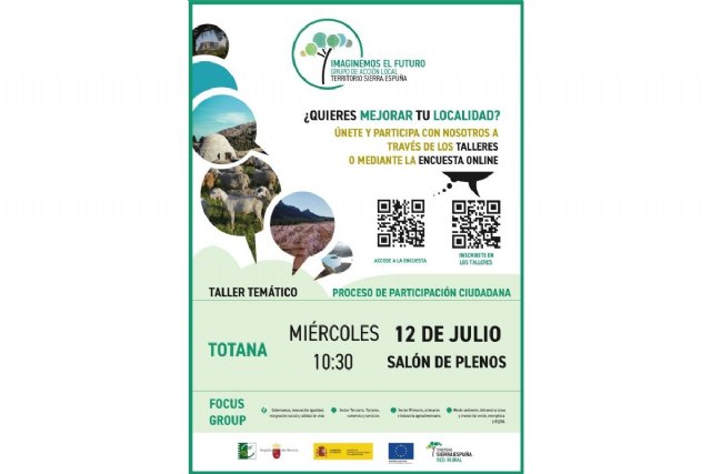 Totana participará en la elaboración de la Estrategia de Desarrollo Local Participativo 2023/2027 del Territorio Sierra Espuña