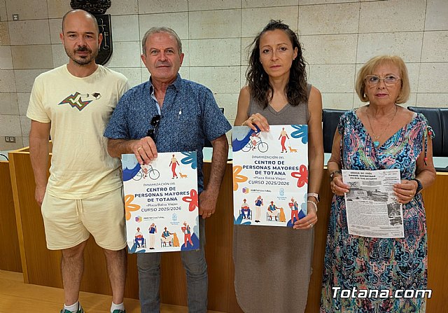 El Programa de Dinamización del Centro Municipal de Personas Mayores de Totana arranca el 17 de septiembre