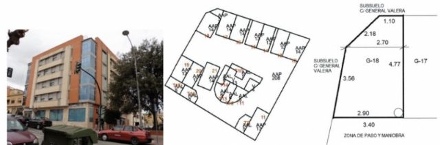 Abierto hasta el 21 de abril el plazo para pujar en la subasta administrativa de una plaza de garaje en la calle General Aznar con plaza Narciso Yepes