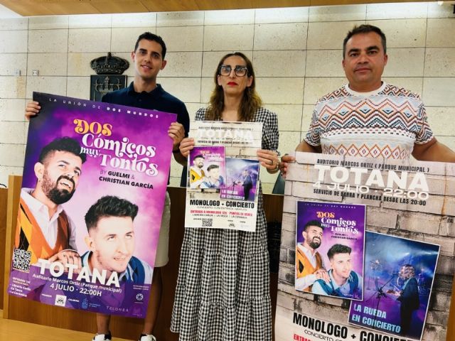 El auditorio municipal “Marcos Ortiz” acoge el 4 de julio el espectáculo de humor “Dos cómicos muy tontos” y el concierto gratuito del grupo 'La Rueda'