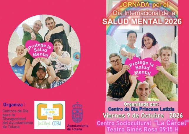 Totana celebra una jornada de concienciación y sensibilización este viernes con el fin de conmemorar el Día Mundial de la Salud Mental
