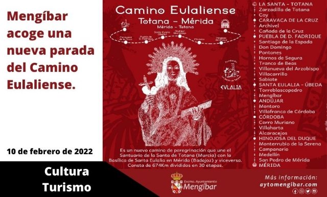 Mengíbar acoge a los peregrinos del Camino Eulaliense