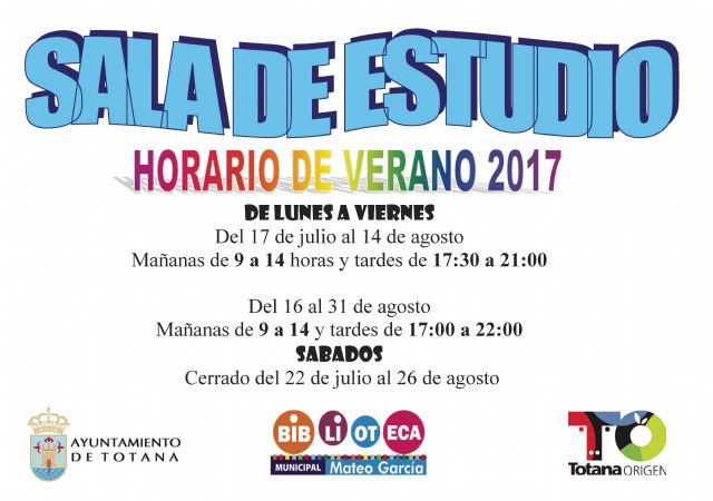 La Sala de Estudio del Centro Sociocultural 'La Cárcel' prestará servicio en nuevo horario entre el 17 de julio y el 31 de agosto
