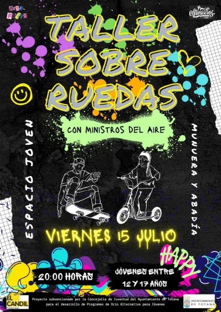 “Ministros del Aire” ofrecerá este viernes 15 de julio un taller formativo en el Espacio Joven sobre medios de transporte juveniles