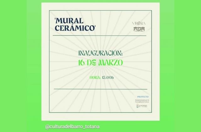 Mañana se inaugura el proyecto de creación “Mural Cerámico”