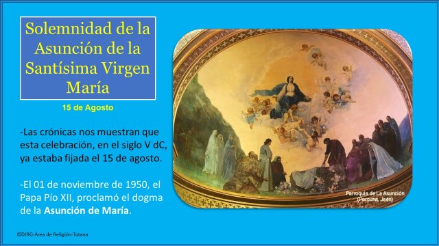 Solemnidad de la Asunción de la Stma Virgen María